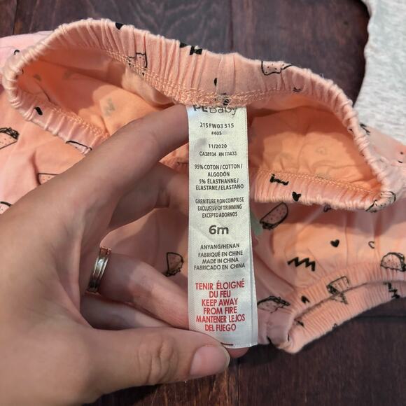 PL Baby By Petit Lem Girl's 6 Months Taco Tuesday Outfit Top Shorts Tacos - Picture 6 of 7